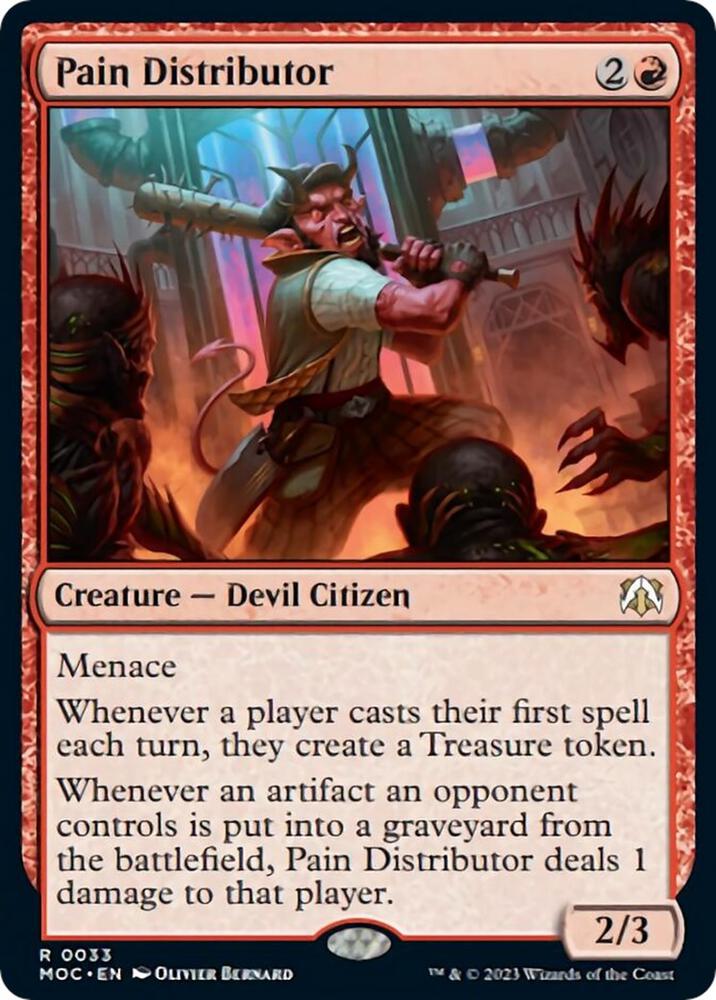 Pain Distributor 33 Rare Commander: March of the Machine NM/M