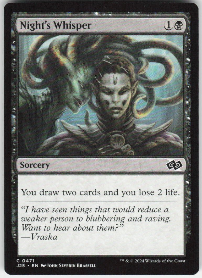 Night's Whisper C Commander: Dominaria United 115 NM