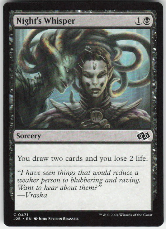 Night's Whisper C Commander: Dominaria United 115 NM