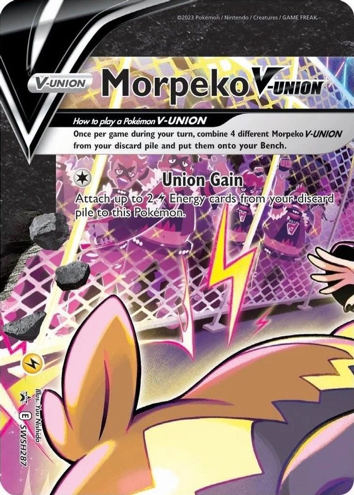 Morpeko V-Union SWSH287 Promo Sword & Shield Promo Holo NM/M
