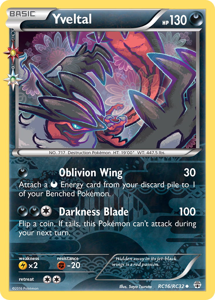 Yveltal RC16/RC32 Uncommon Generations NM/M