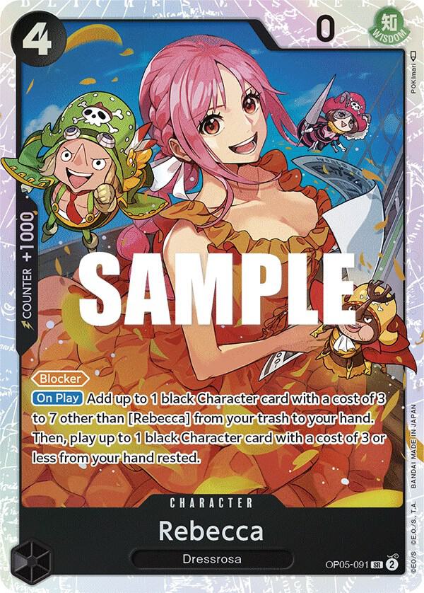 Rebecca OP05-091 Super Rare Foil Awakening of the New Era NM/M