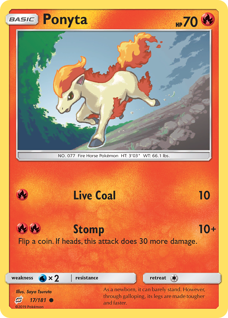 Ponyta 17/181 Common Team Up NM/M