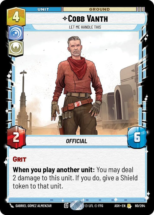 Cobb Vanth - Let Me Handle This 60/264 Rare Ashes of the Empire NM/M