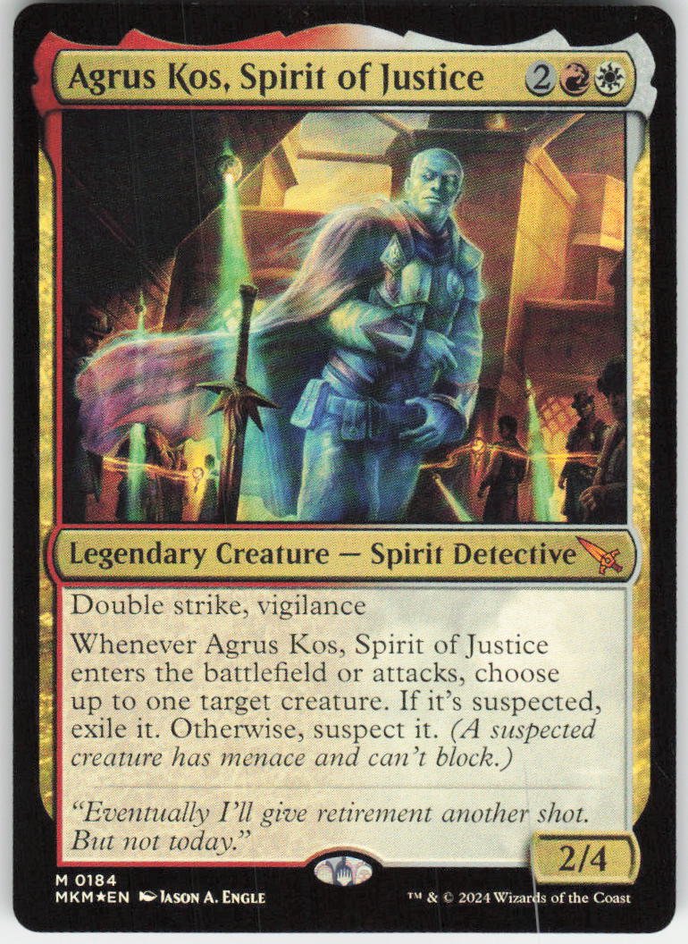 Agrus Kos, Spirit of Justice (Foil) M Murders at Karlov Manor 184 NM