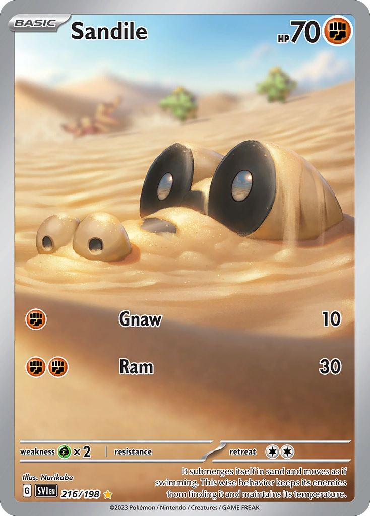 Sandile 216/198 Illustration Rare Scarlet & Violet NM/M