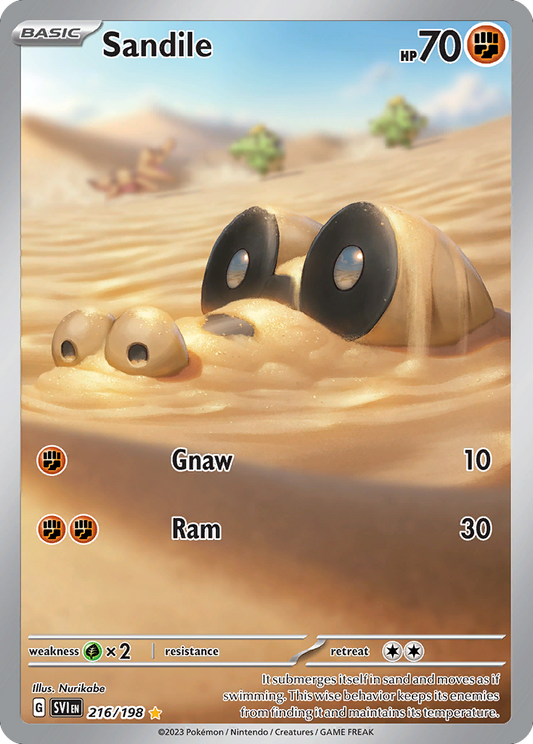Sandile 216/198 Illustration Rare Scarlet & Violet NM/M