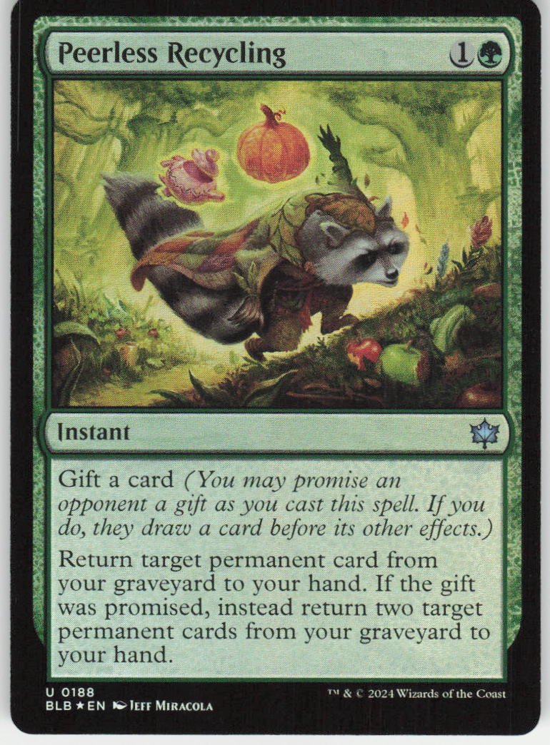 Peerless Recycling U Bloomburrow 188 NM