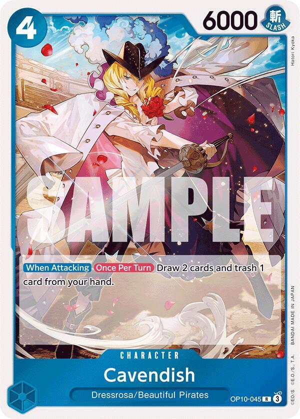 Cavendish (045) OP10-045 Rare Royal Blood Foil NM/M