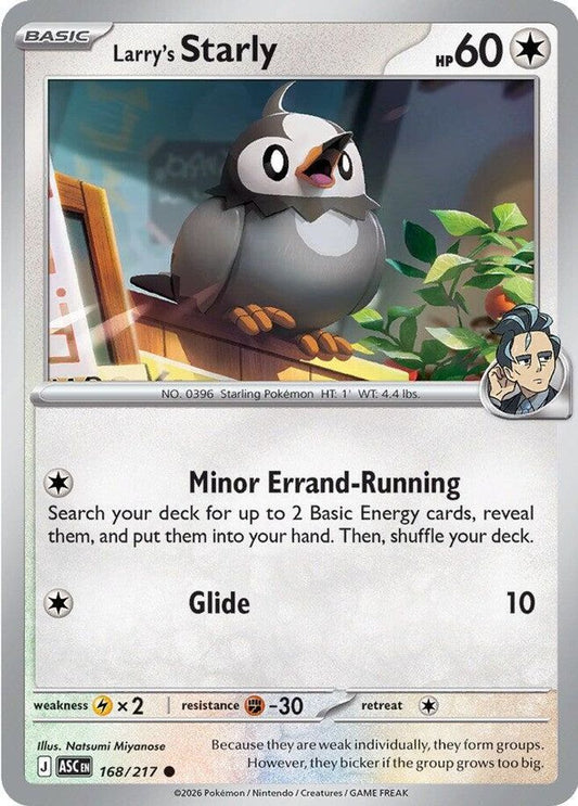 Larry's Starly 168/217 Common Ascended Heroes NM/M