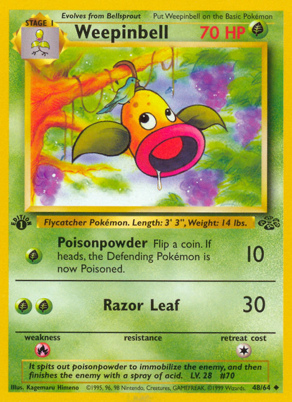 Weepinbell 48/64 Uncommon Jungle Unlimited NM/M