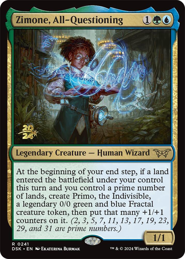 Zimone, All-Questioning 241 Foil Rare Prerelease Cards NM/M