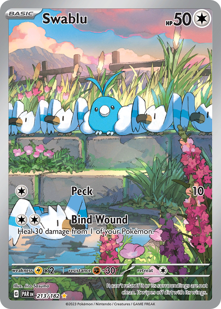 Swablu 213/182 Illustration Rare Paradox Rift NM/M