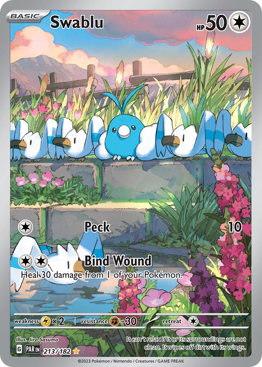 Swablu 213/182 Illustration Rare Paradox Rift NM/M