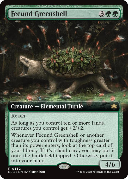 Fecund Greenshell (Extended Art) 362 Rare Bloomburrow NM/M