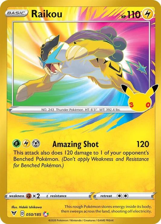 Raikou 050/185 ME: 30th Celebration Classic Collection Holo NM/M