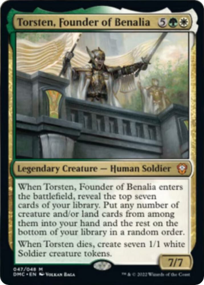 Torsten, Founder of Benalia 47 Mythic Commander: Dominaria United NM/M