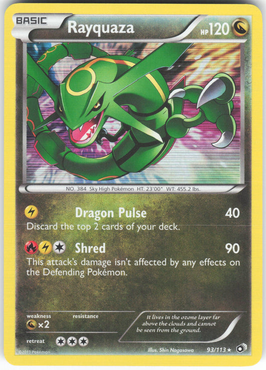 Rayquaza Holo Rare Legendary Treasures 93/113 LP