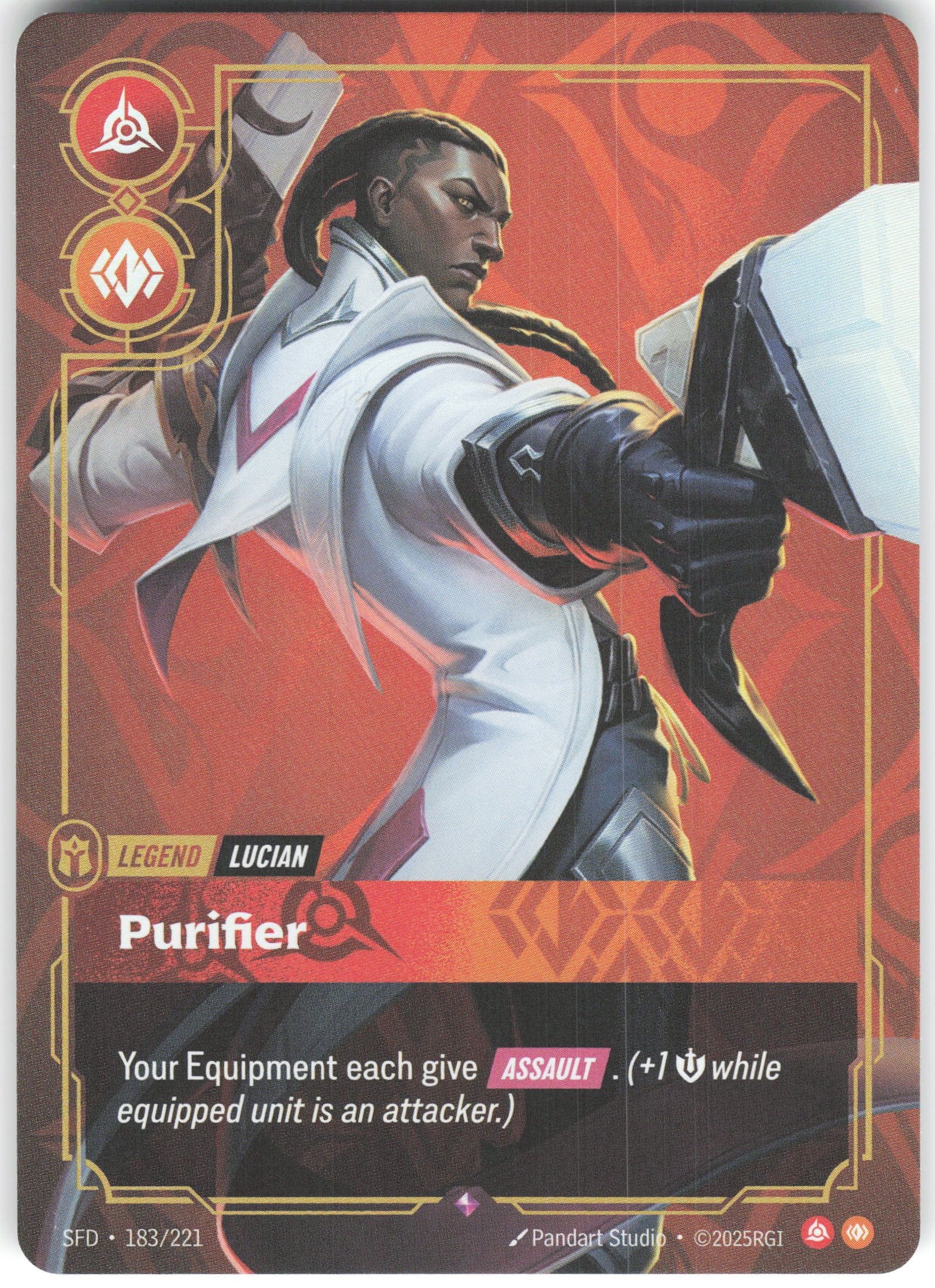 Lucian - Purifier Rare Spiritforged 183/221 NM