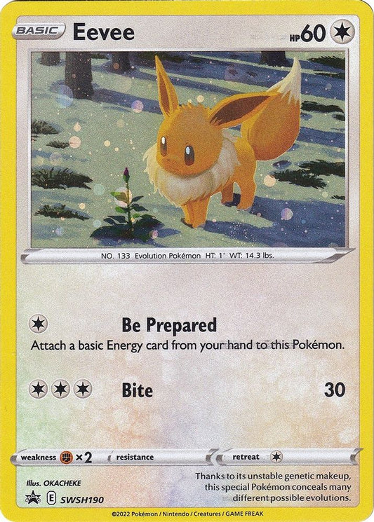 Eevee SWSH190 Promo Sword & Shield Promo Holo NM/M