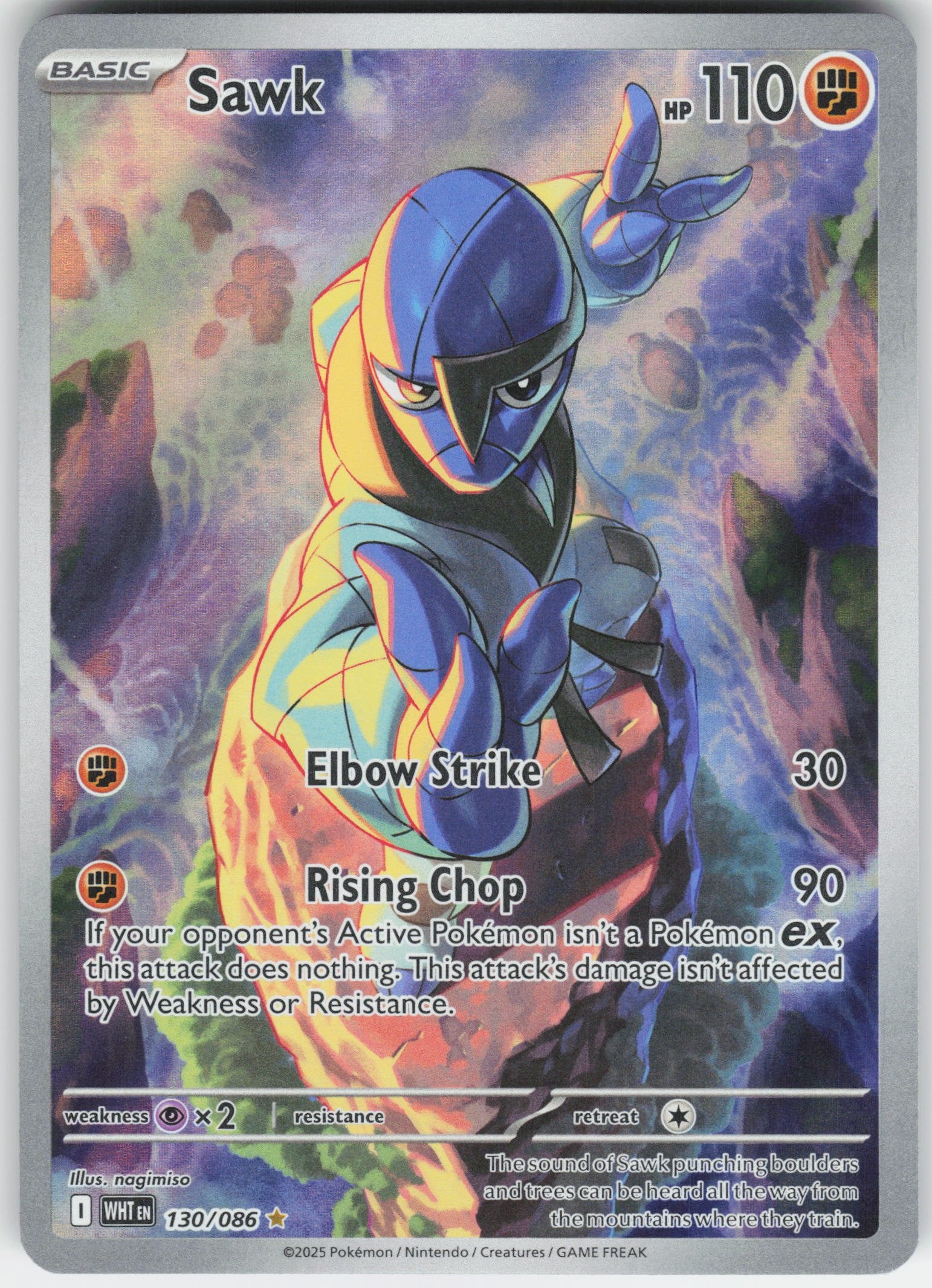 Sawk - Illustration Rare SV: White Flare 130/086 NM