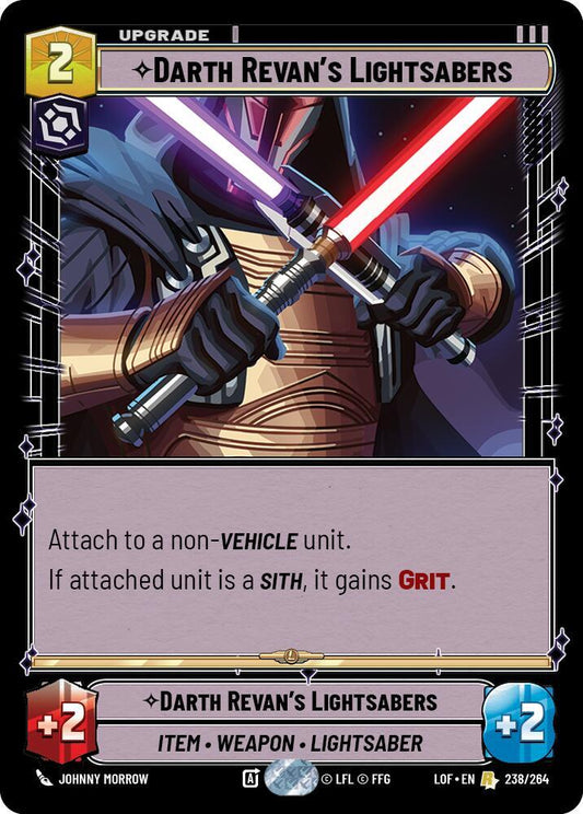 Darth Revan's Lightsabers 238/264 Rare Legends of the Force NM/M