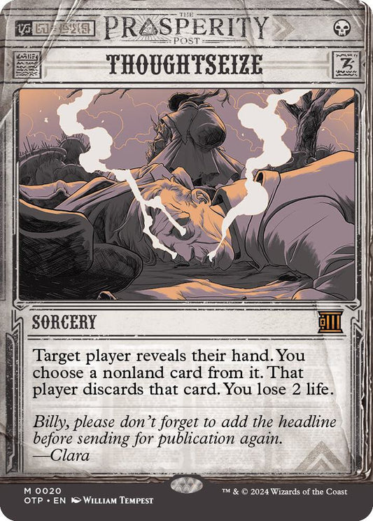 Thoughtseize 20 Mythic Outlaws of Thunder Junction: Breaking News NM/M