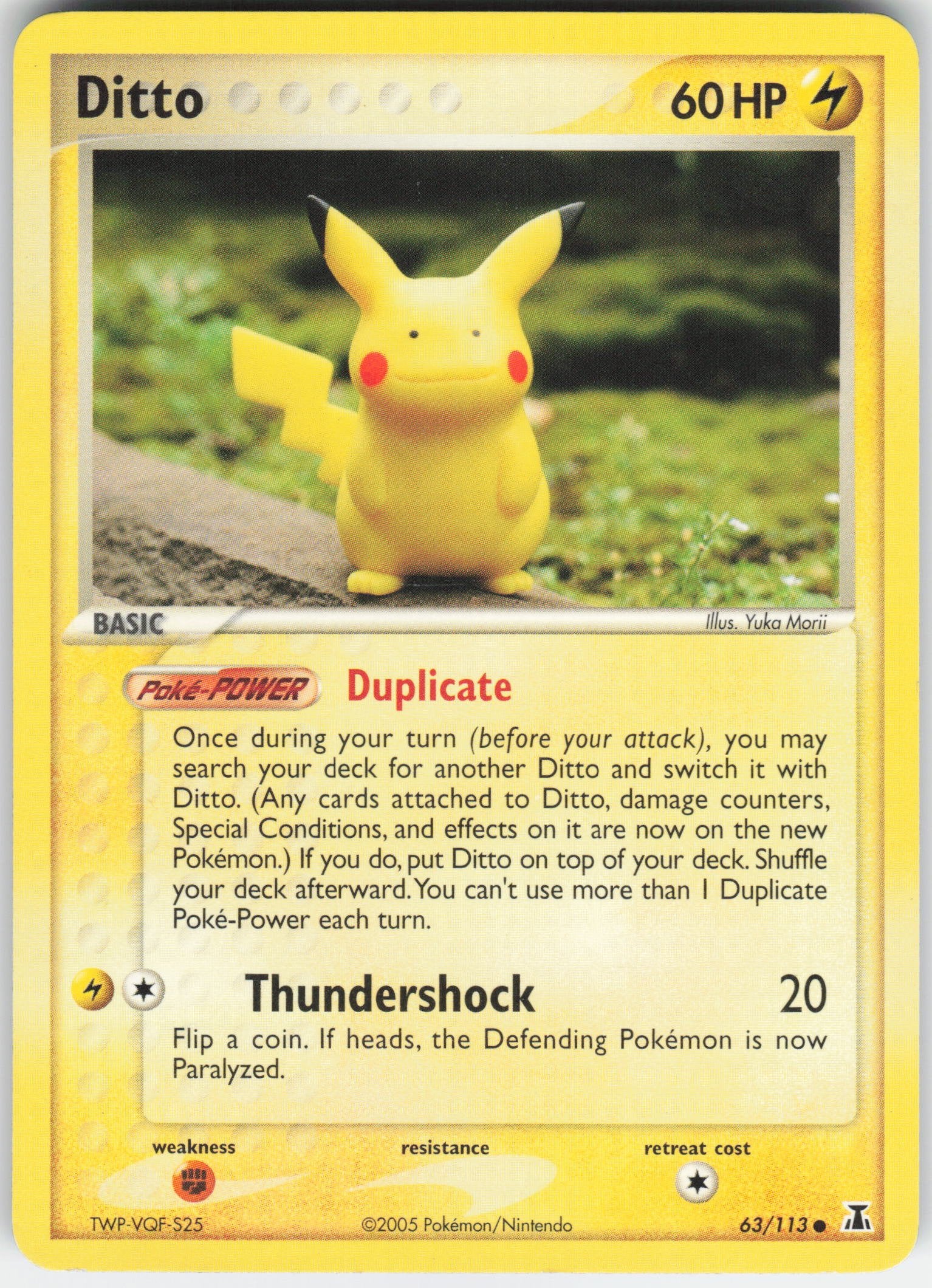 Ditto - 63/113 (Pikachu) Common Delta Species 063/113 NM