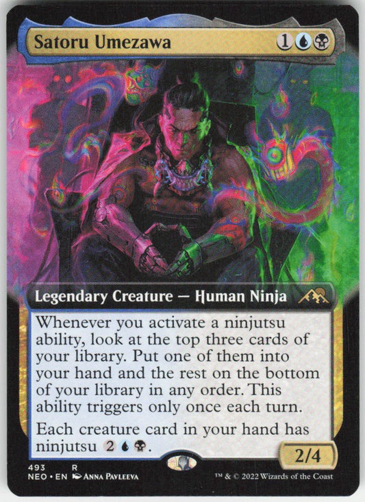Satoru Umezawa (Extended Art) R Kamigawa: Neon Dynasty 493 NM