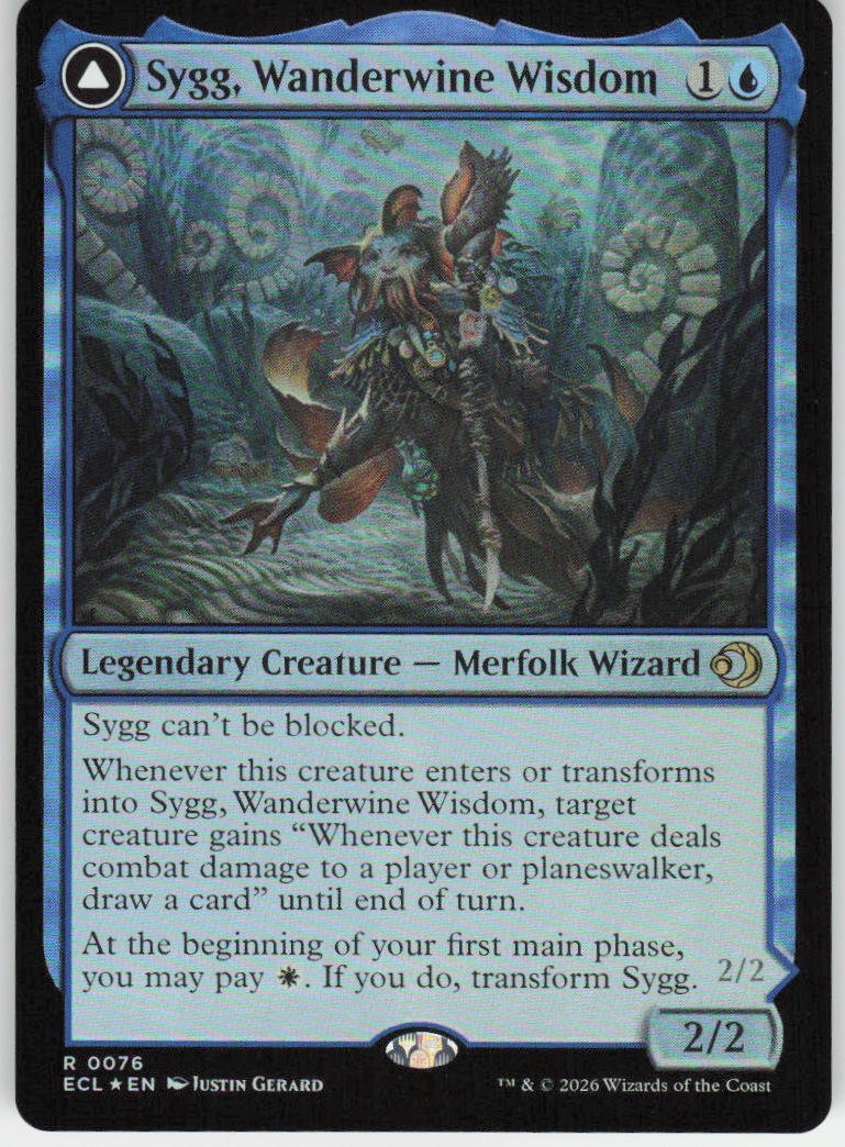Sygg, Wanderwine Wisdom (Foil) R Lorwyn Eclipsed 76 NM