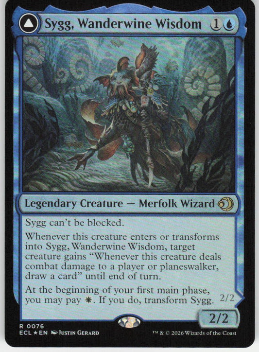 Sygg, Wanderwine Wisdom (Foil) R Lorwyn Eclipsed 76 NM