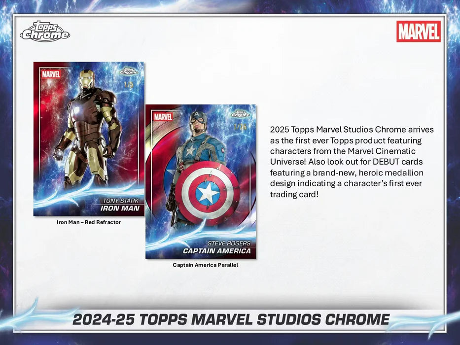 2025 Topps Chrome Marvel Studios Blaster Value Box