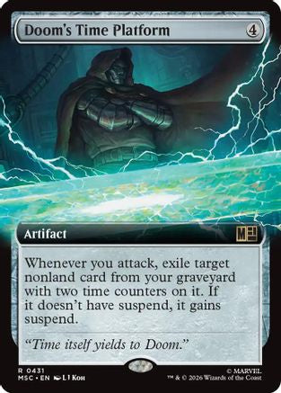 Doom's Time Platform (Extended Art) 431 Rare Commander: Marvel Super Heroes NM/M