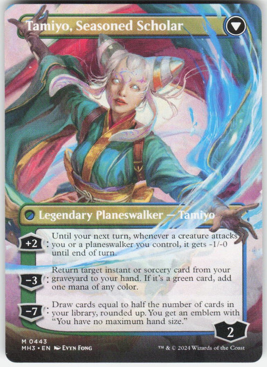 Tamiyo, Inquisitive Student (Borderless) M Modern Horizons 3 443 NM (Back)