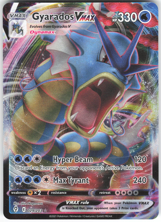 Gyarados VMAX Ultra Rare SWSH07: Evolving Skies 029/203 NM