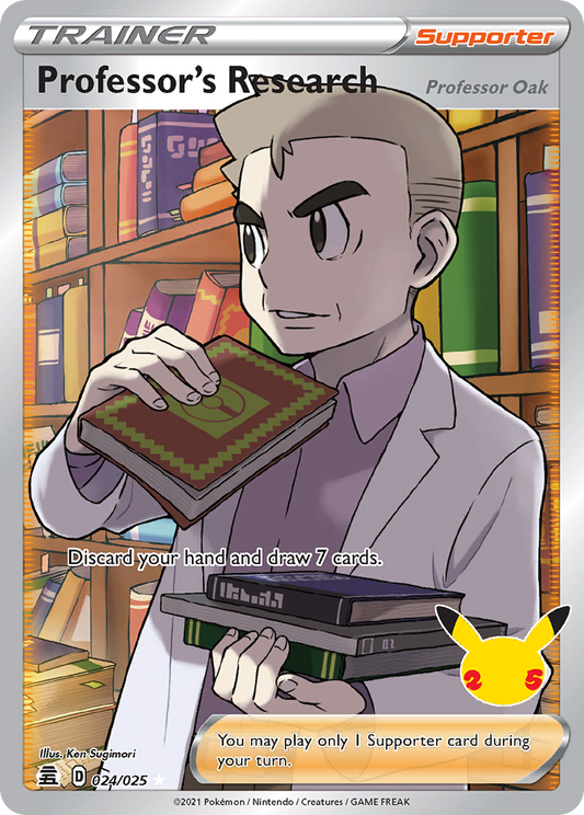 Professor's Research (Professor Oak) 024/025 Ultra Rare Celebrations NM/M