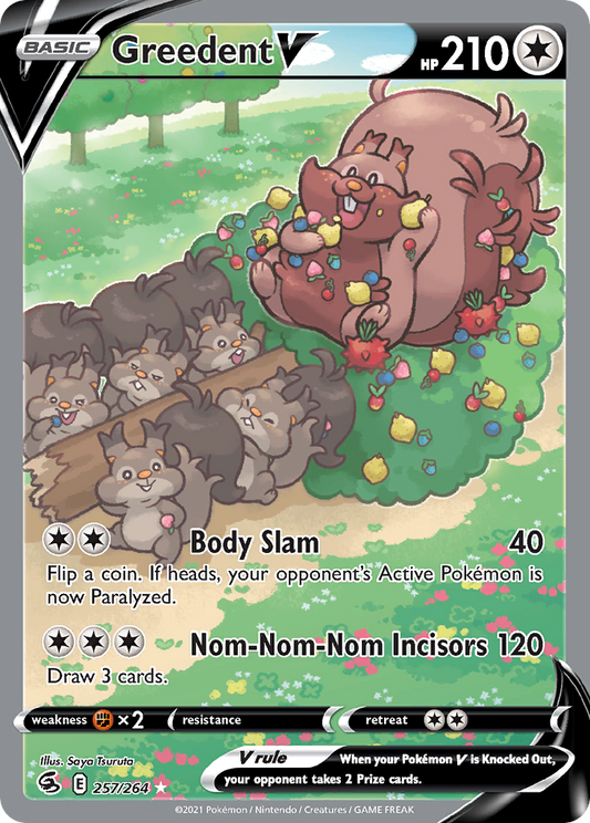 Greedent V 257/264 Ultra Rare Fusion Strike NM/M
