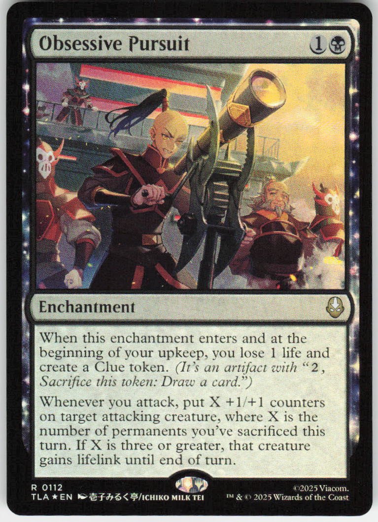 Obsessive Pursuit (Foil) R Avatar: The Last Airbender 112 NM