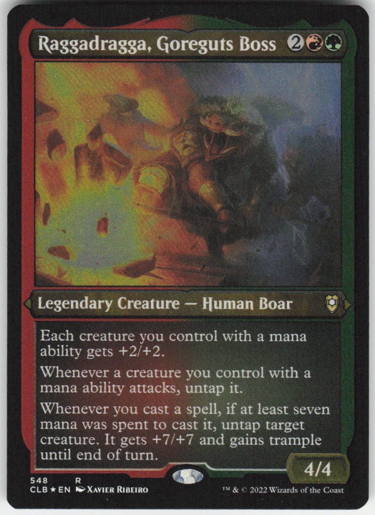 Raggadragga, Goreguts Boss (Foil Etched) R Commander Legends: Battle for Baldur's Gate 548 NM
