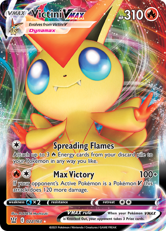 Victini VMAX 022/163 VMAX Rare Battle Styles Holo NM/M