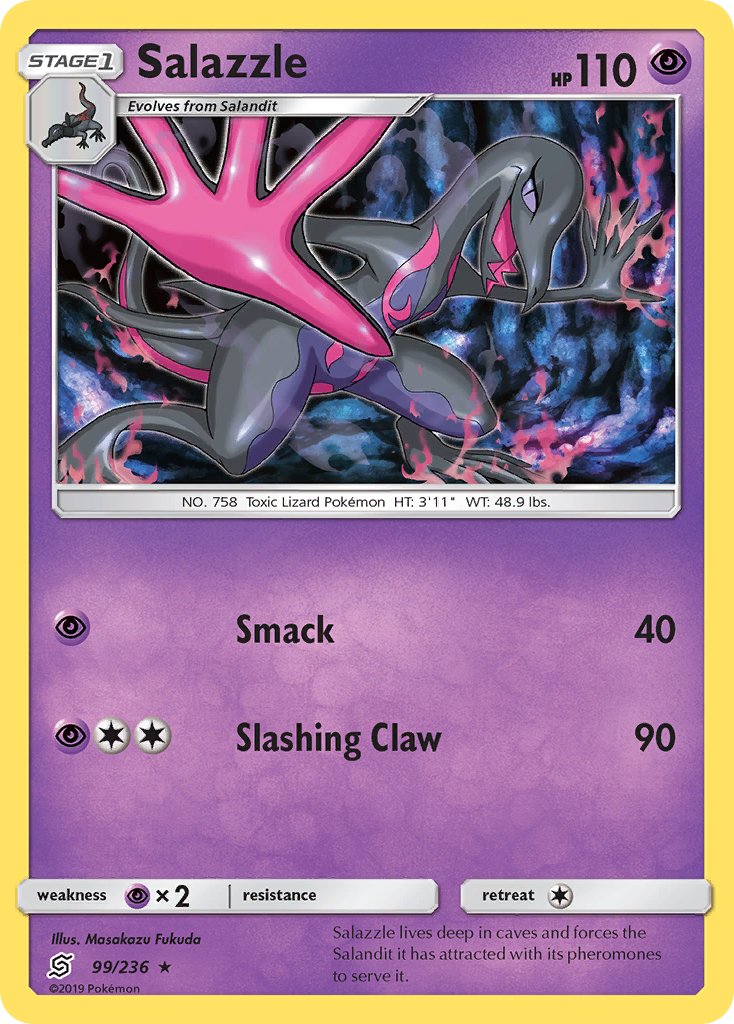 Salazzle 99/236 Rare Reverse Holo Unified Minds NM/LP