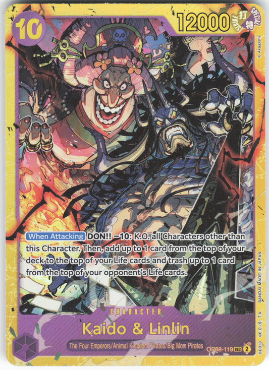 Kaido & Linlin SEC Two Legends OP08-119 NM