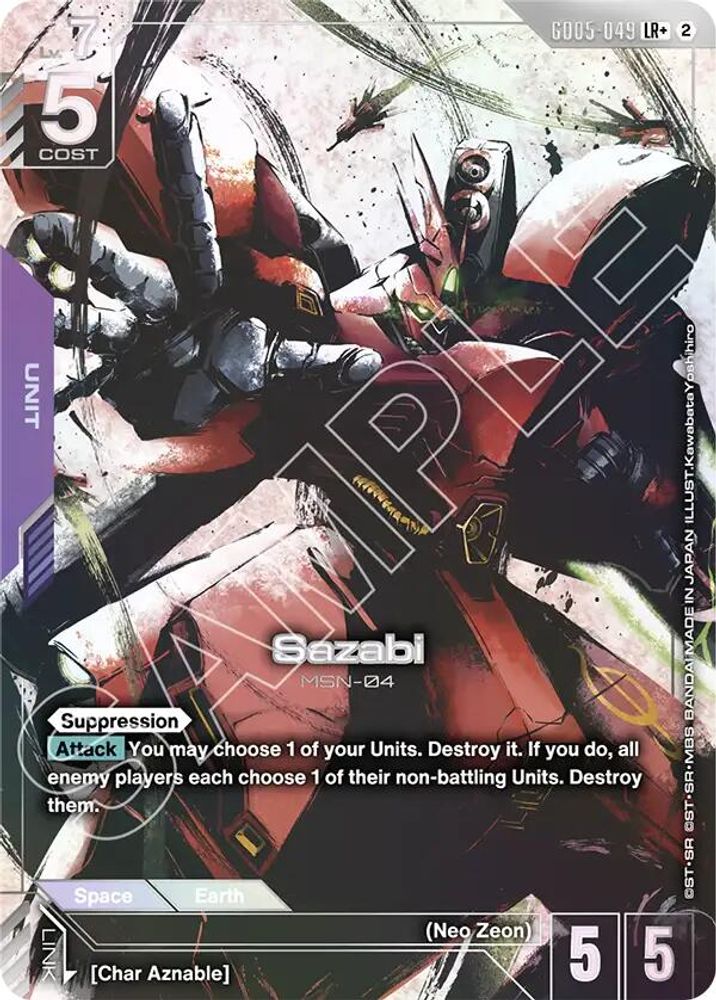 Sazabi (LR+) GD05-049 LR+ Freedom Ascension NM/M