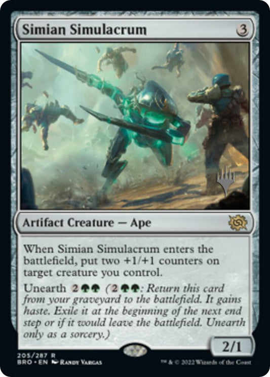 Simian Simulacrum 205 Foil Rare Promo Pack: The Brothers' War NM/M