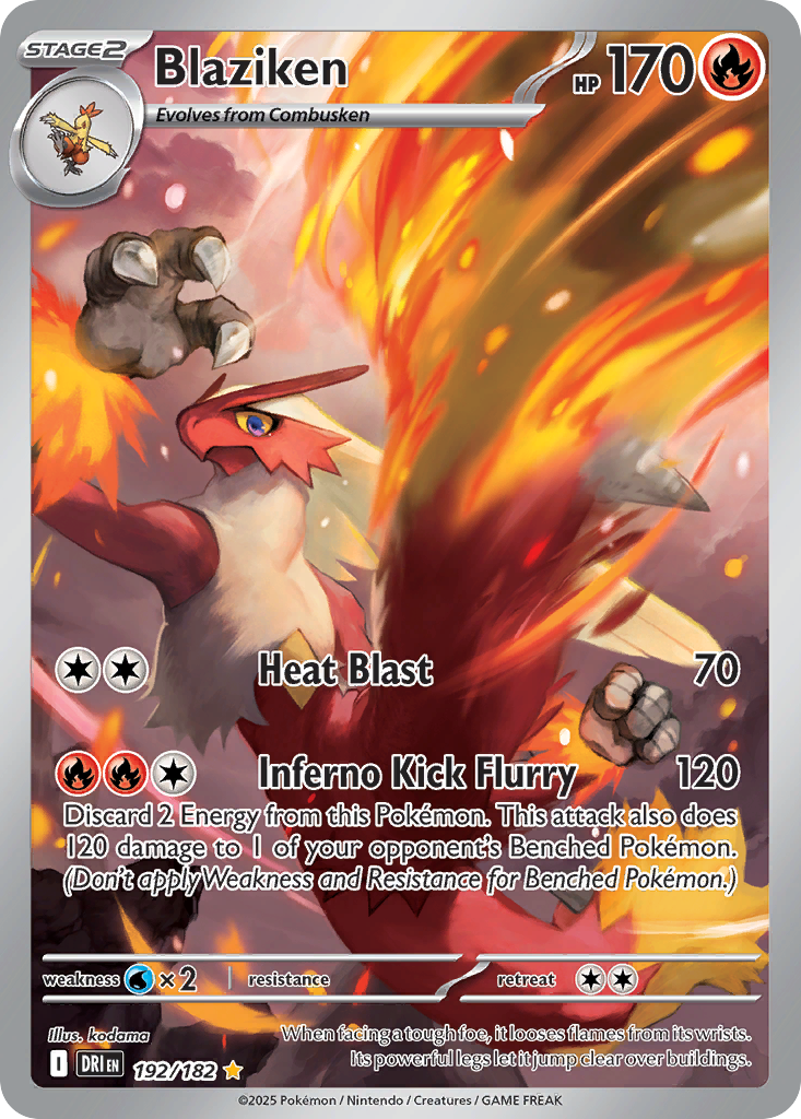Blaziken 192/182 Illustration Rare Destined Rivals NM/M