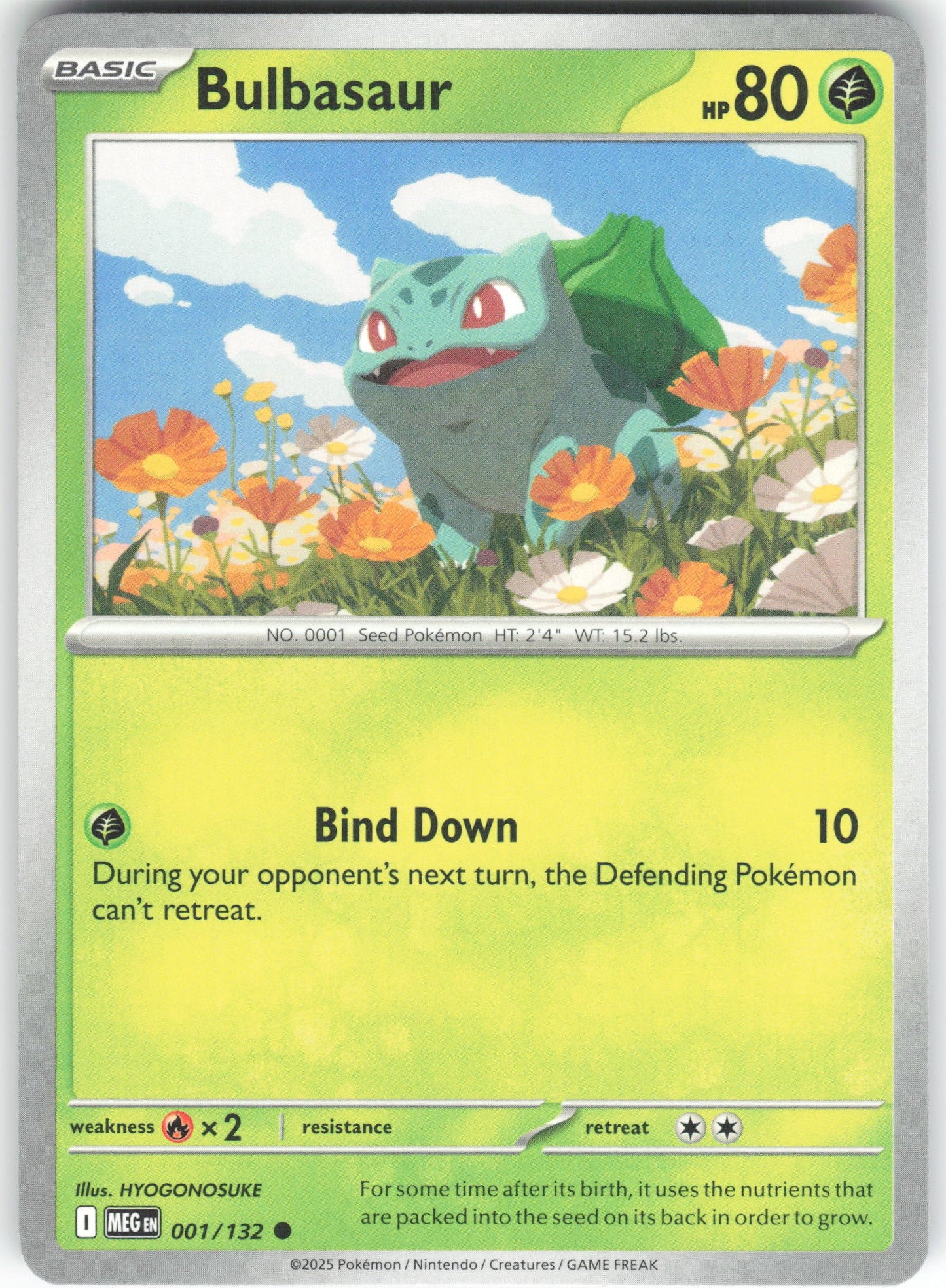 Bulbasaur - Common ME01: Mega Evolution 001/132 NM