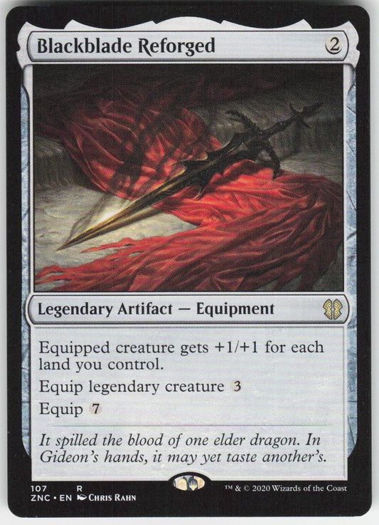 Blackblade Reforged R Commander: Zendikar Rising 107 NM