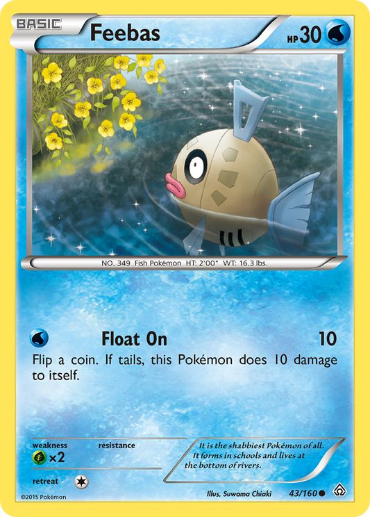 Feebas 43/160 Common Primal Clash NM/LP