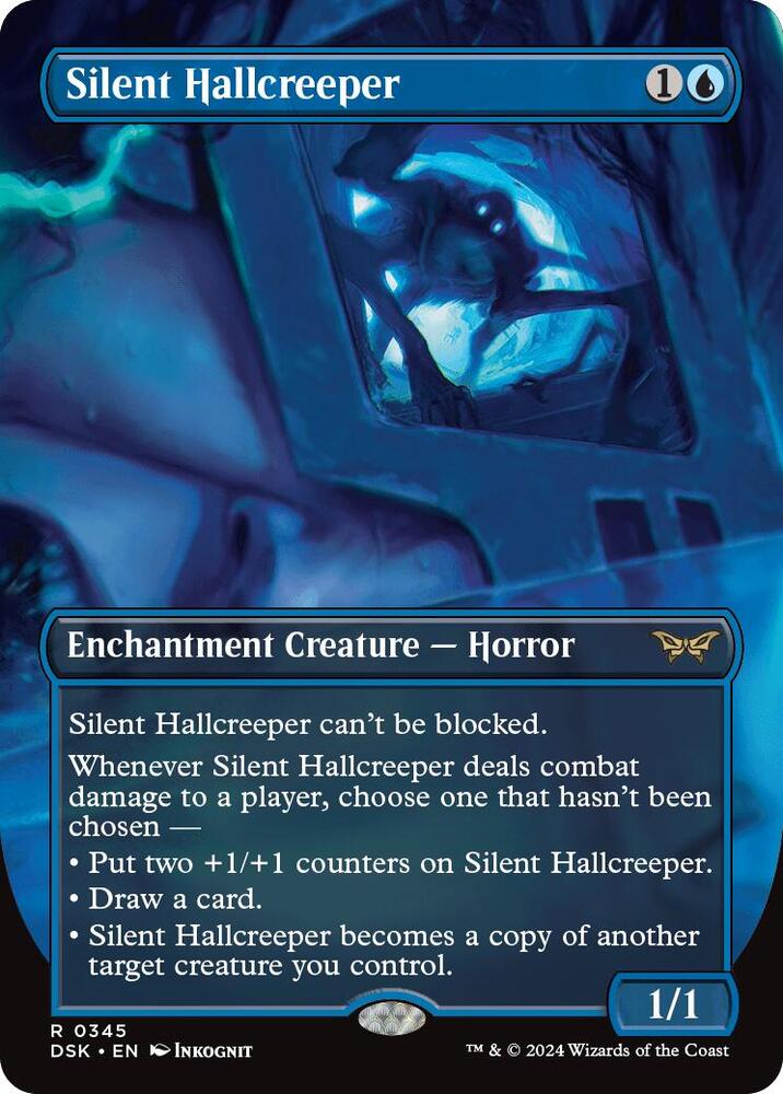 Silent Hallcreeper (Borderless) 345 Rare Duskmourn: House of Horror NM/M