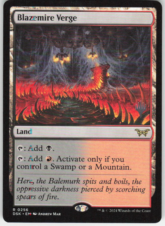 Blazemire Verge R Promo Pack: Duskmourn: House of Horror 256 NM